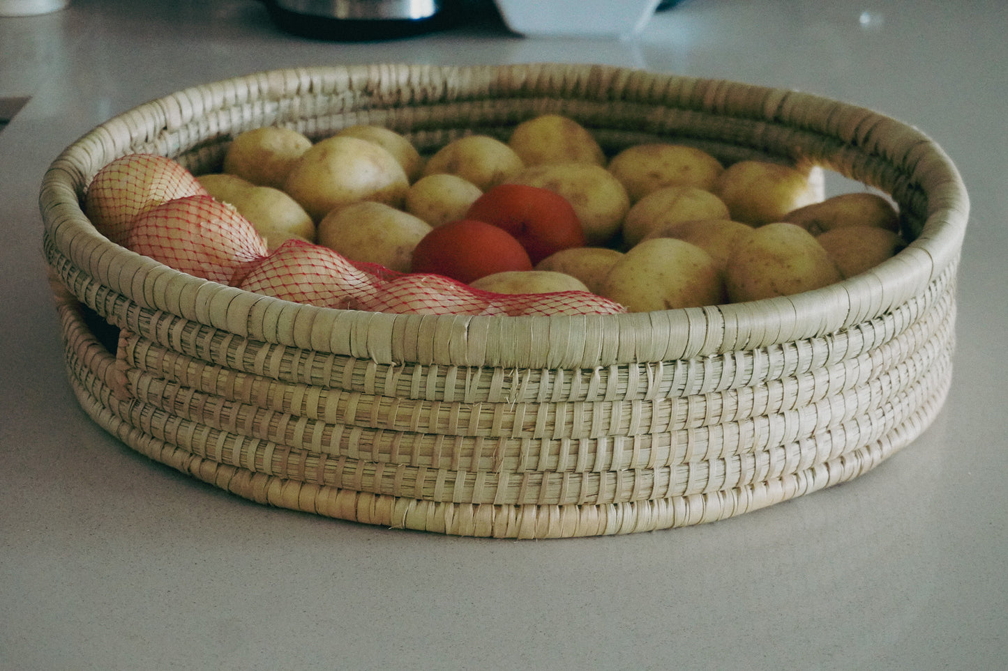 Large Woven Round Tray