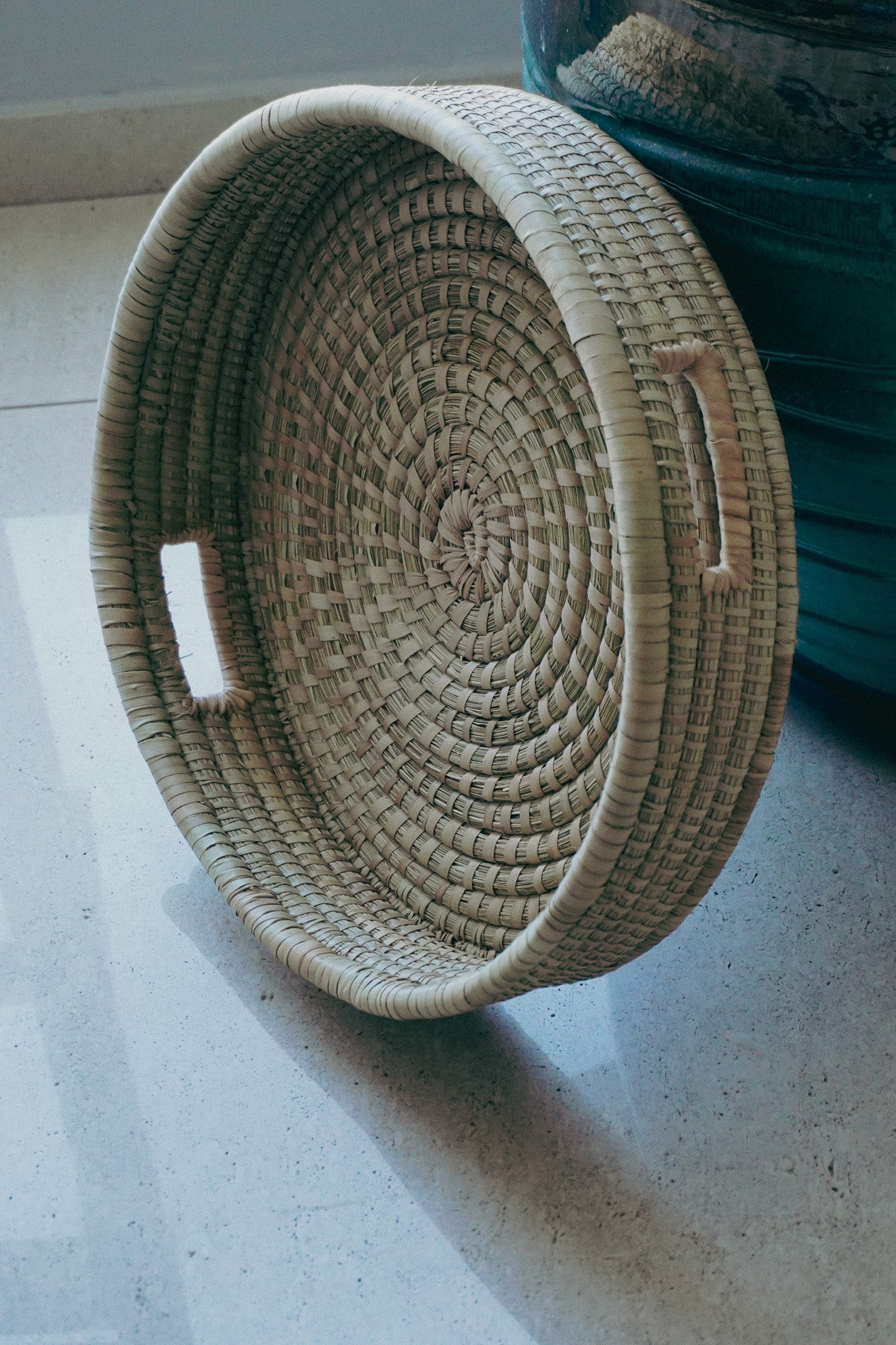 Large Woven Round Tray